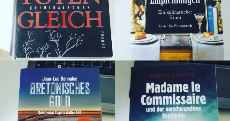 Eine schwere Entscheidung: Welcher dieser vier Krimis soll es werden?