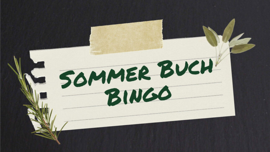 Sommer Buch Bingo