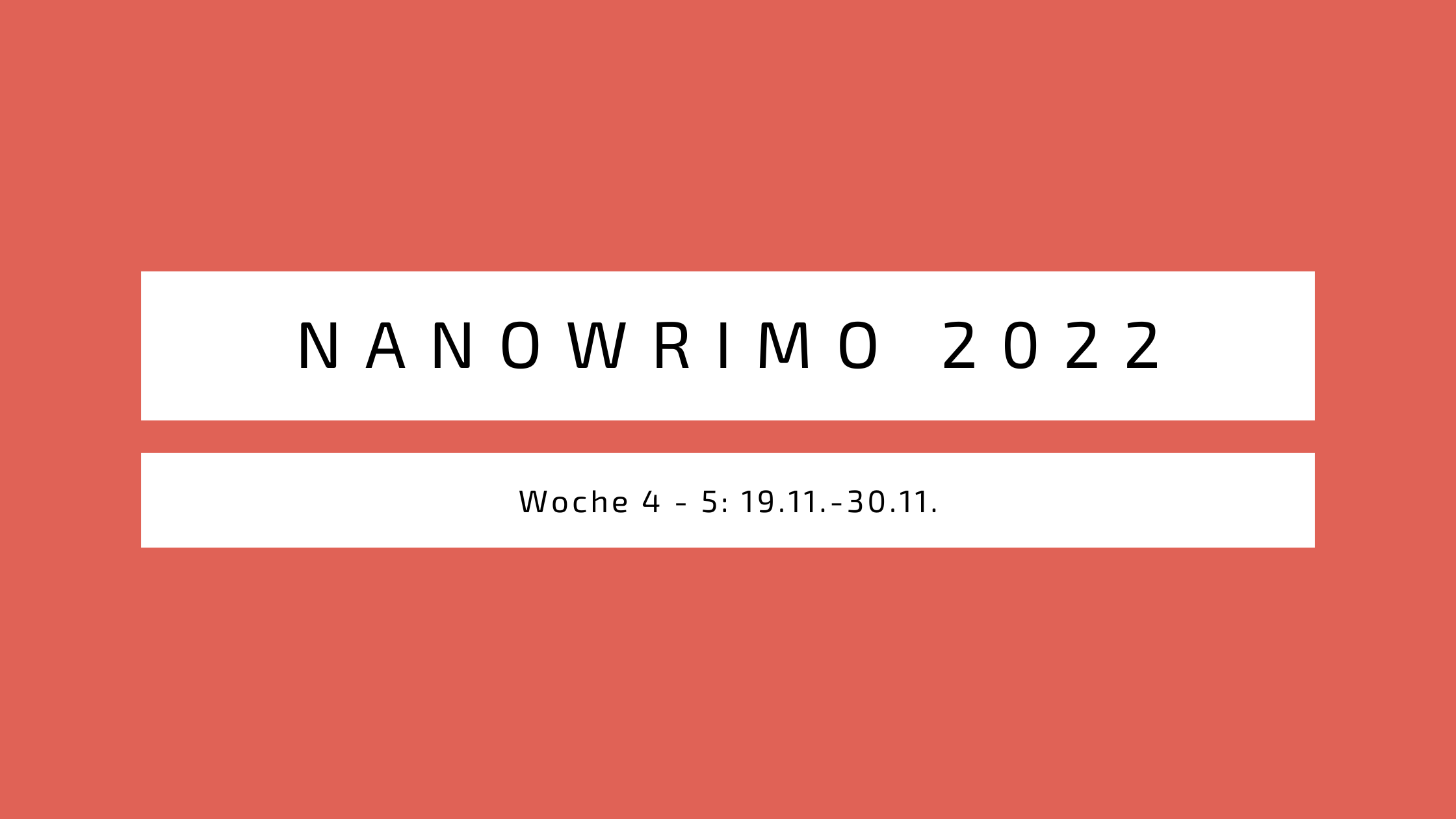 Blogmas Tag 3: Nanowrimo letzter Check-In 2022